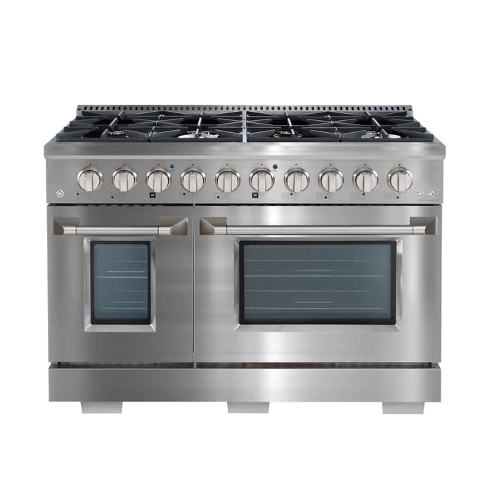 Ancona 48" 6.7 cu. Ft Double Oven Dual Fuel Range with 8 Burners