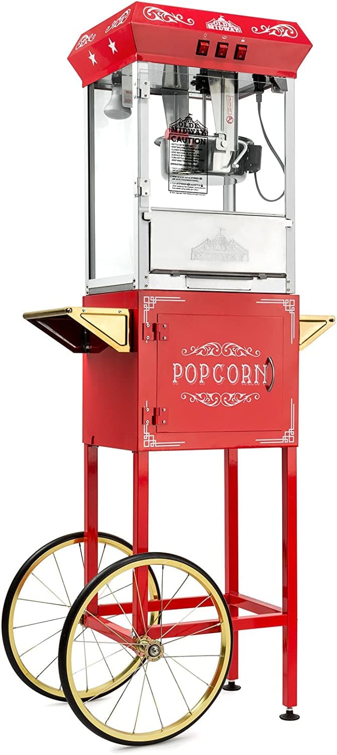 Olde Midway Vintage Style Popcorn Machine Maker Popper