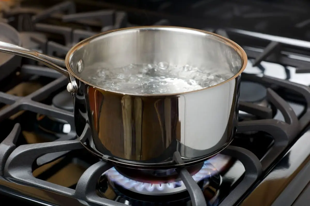 Boiling Water On A Gas Stove